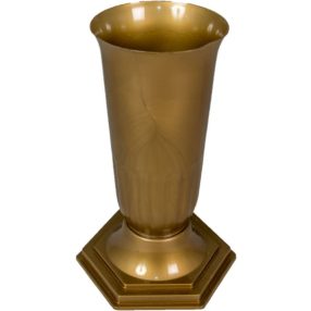 Talpas váza Sírváza műanyag D15cm M34cm - Arany