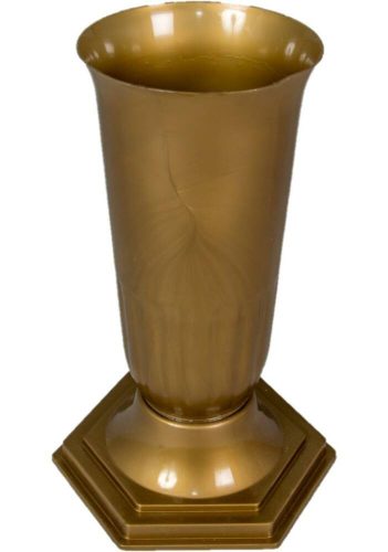 Talpas váza Sírváza műanyag D15cm M34cm - Arany