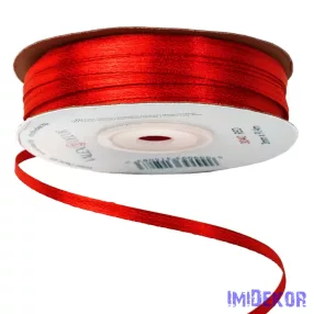 Szatén szalag 3 mm x 91.44 m - Piros