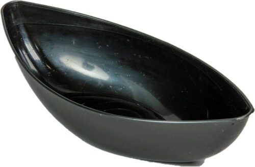 Műanyag tál ovális alacsony grafit szürke M7x31,5cm