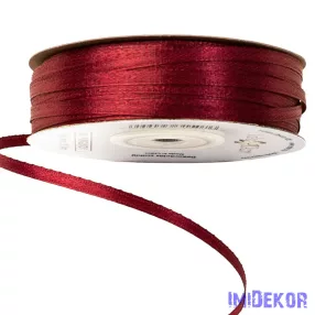 Szatén szalag 3 mm x 91.44 m - Bordó