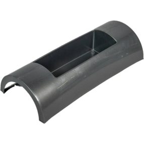 Műanyag domború tál grafit szürke DECORA M7x30X12cm