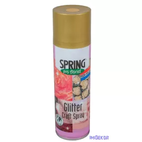   Glitter Spray SPRING 300 ml dekorációs fújós spray - Arany