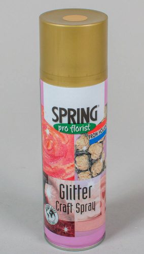 Glitter Spray SPRING 300 ml dekorációs fújós spray - Arany