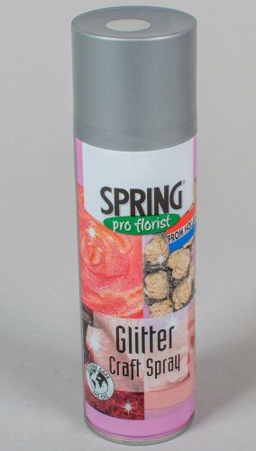 Glitter Spray SPRING 300 ml dekorációs fújós spray - Ezüst