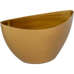 Műanyag ovális tál arany GÁLA M12x23cm