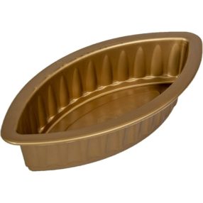 Műanyag bordás óriás hajó arany M8x19x38 cm