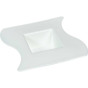 Műanyag szögletes tál SZAFAR fehér M5x17x17cm
