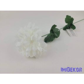 Krizantém szálas selyemvirág 50cm - Fehér