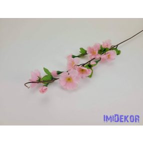 Barack ág szálas selyemvirág 62 cm - Közép rózsaszín