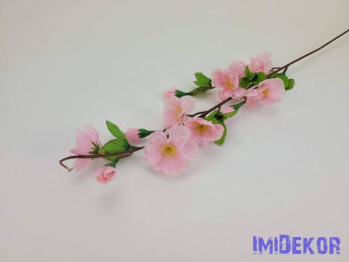 Barack ág szálas selyemvirág 62 cm - Közép rózsaszín