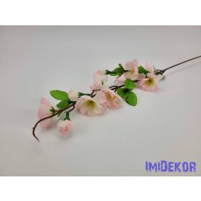 Barack ág szálas selyemvirág 62 cm - Halvány rózsaszín