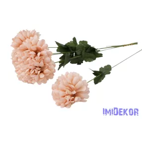 Krizantém szálas selyemvirág 49 cm - Púder