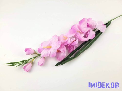 Kardvirág szálas selyem 77 cm - Világos Lila