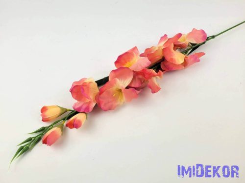Kardvirág szálas selyem 77 cm - Krém-Rózsaszín