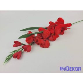 Kardvirág szálas selyem 77 cm - Piros