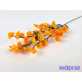   Apró virágos rezgő selyem szálas 39 cm - Világos Narancs