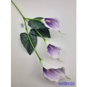 Polifoam kála 3 fejes ág 83cm - Lilás