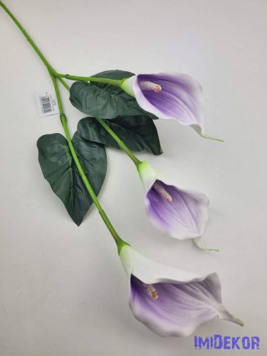 Polifoam kála 3 fejes ág 83cm - Lilás