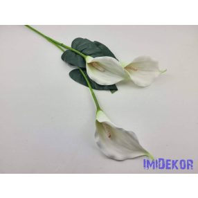 Polifoam kála 3 fejes ág 83cm - Zöldes