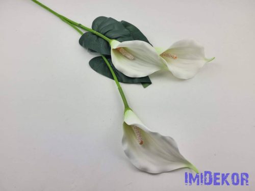 Polifoam kála 3 fejes ág 83cm - Zöldes