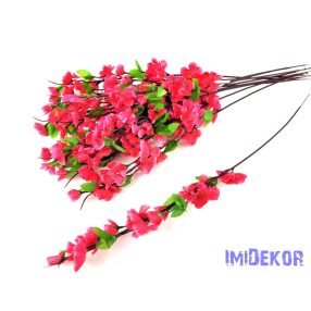 Barackvirág ág 60 cm - Sötét rózsaszín