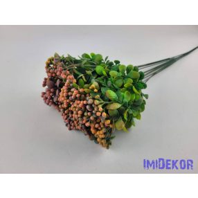 Bogyós szálas dekor 12db/köteg 53cm - Vegyes Korall