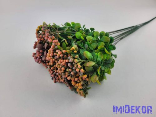 Bogyós szálas dekor 12db/köteg 53cm - Vegyes Korall