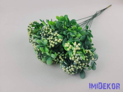 Bogyós szálas dekor 12db/köteg 53cm - Fehér