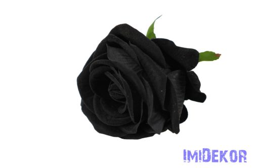 Szálas bársony rózsa 48 cm - Fekete