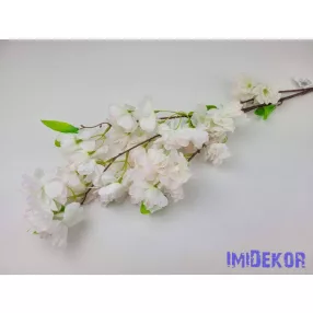 Virágos selyem ág 105cm - Halvány Rózsaszín