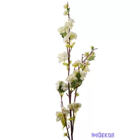 Virágzó ág 118cm - Törtfehér