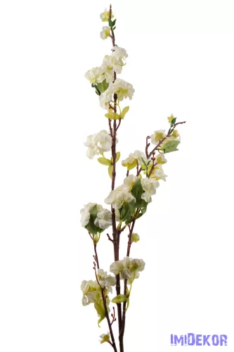 Virágzó ág 118cm - Törtfehér