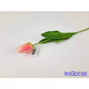 Bimbós tulipán szálas 48 cm - Halvány Rózsaszín