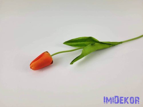 Bimbós tulipán szálas 48 cm - Narancs