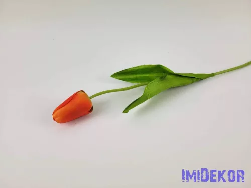 Bimbós tulipán szálas 48 cm - Narancs