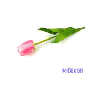 Tulipán szálas selyem 54 cm - Rózsaszín