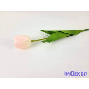 Tulipán szálas selyem 54 cm - Halvány Barack