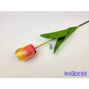 Tulipán szálas selyemvirág 60 cm - Krém-Mályvás