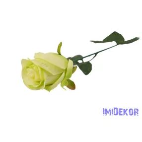 Szálas selyem rózsa 65 cm - Zöld