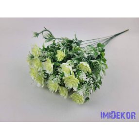   Vegyes mű szálas díszítő 12db/köteg 52cm - Krém-Fehér