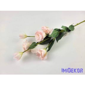   Liziantusz 5 ágú 4fej+2bimbó selyem szálas 79 cm - Halvány Rózsaszín