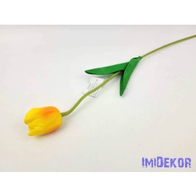 Tulipán szálas gumi 48 cm - Napsárga