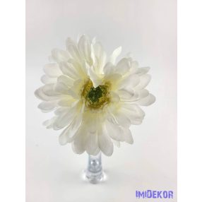 Gerbera élethű hamvas szárú selyemvirág 56 cm - Krém