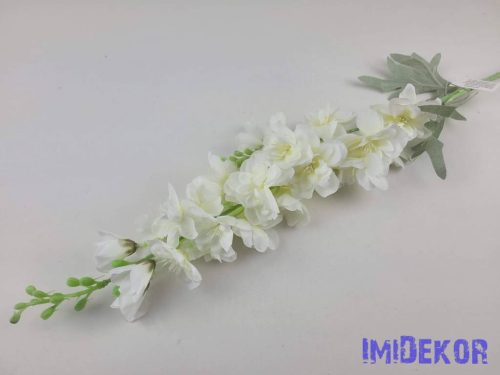 Szarkaláb szálas hamvas szárú selyemvirág 84cm - Krém