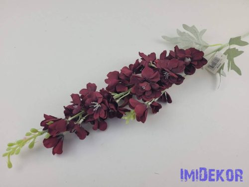 Szarkaláb szálas hamvas szárú selyemvirág 84cm - Bordó