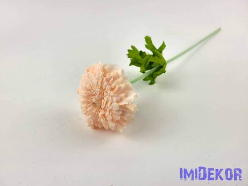 Cínia élethű hamvas szárú selyemvirág 51 cm - Barack