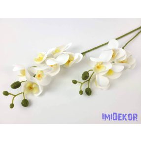 Gumis orchidea 2 ágú 58 cm - Fehér
