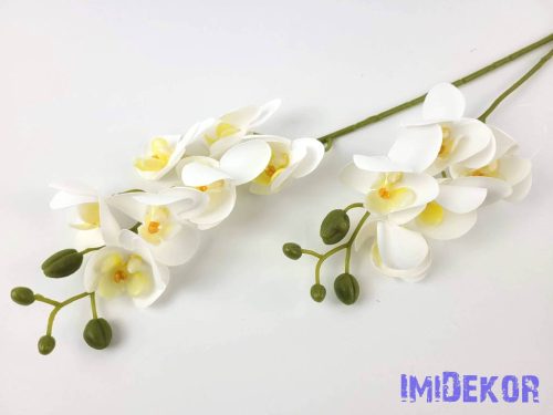 Gumis orchidea 2 ágú 58 cm - Fehér