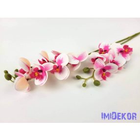 Gumis orchidea 2 ágú 58 cm - Fehér-Rózsaszín